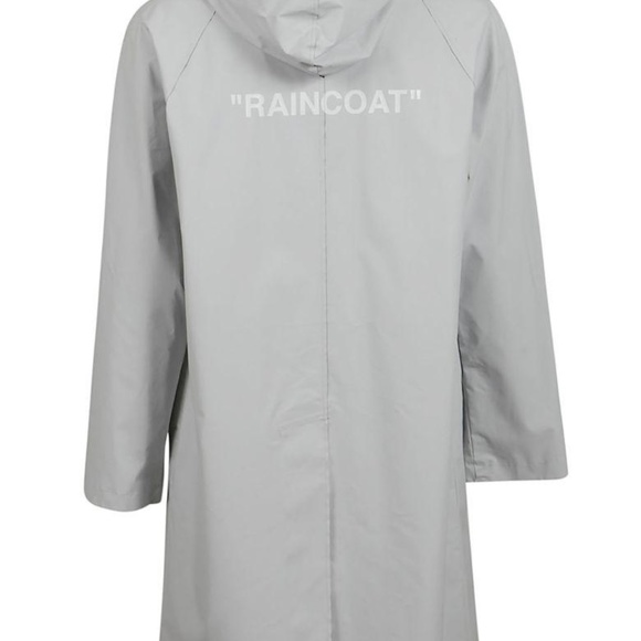 Off-White C/O Virgil Abloh Logo-print shell raincoat - Picture 1 of 10